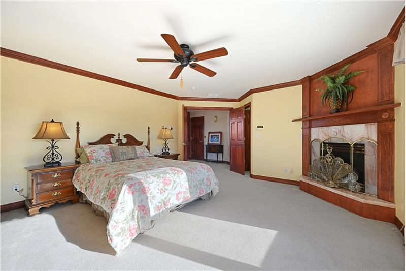 Reverse view of upstairs primary suite