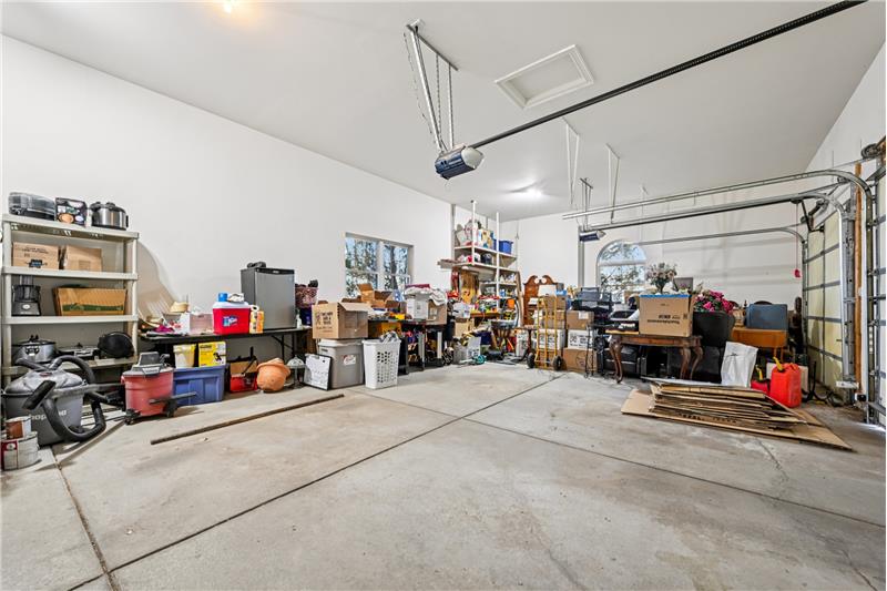 Part of the 3-car attached garage