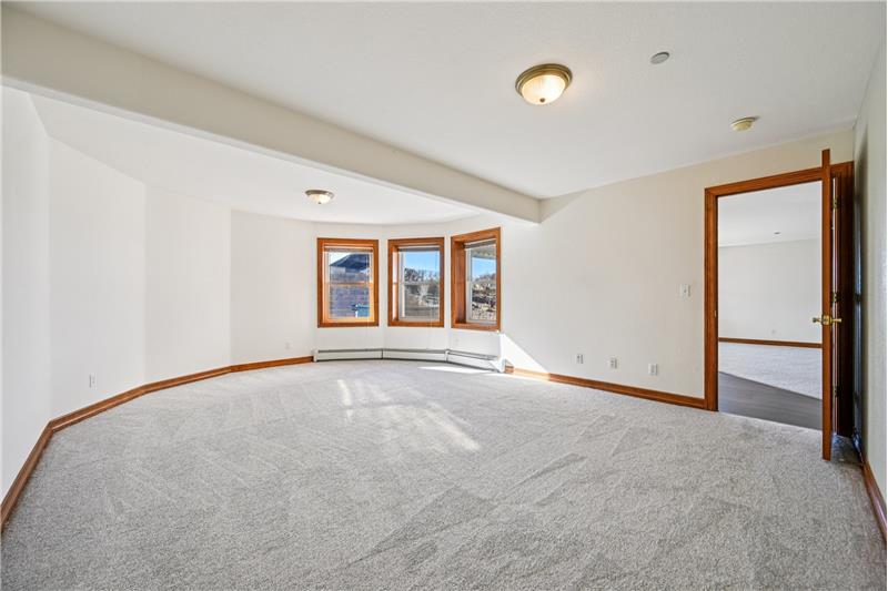 Guest bedroom in downstairs unit