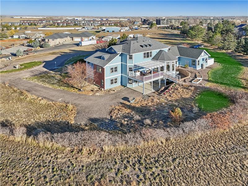 Aerial view from northwest