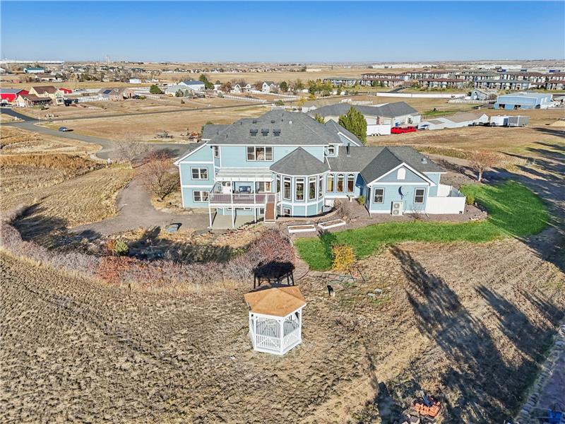 Aerial view from west