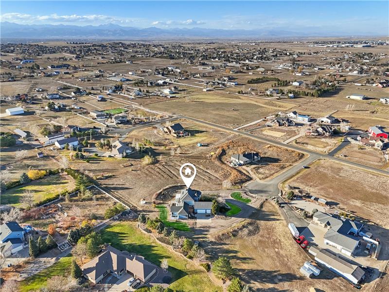 Aerial view from southeast