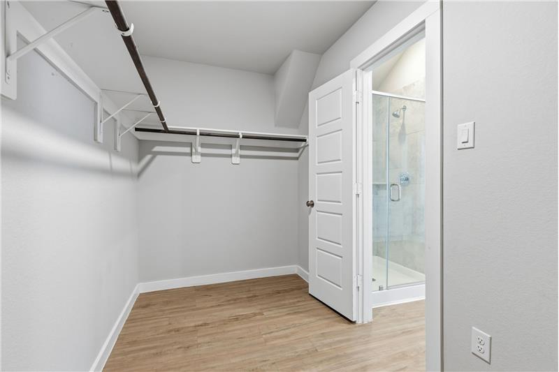 HUGE walk-in closet in primary