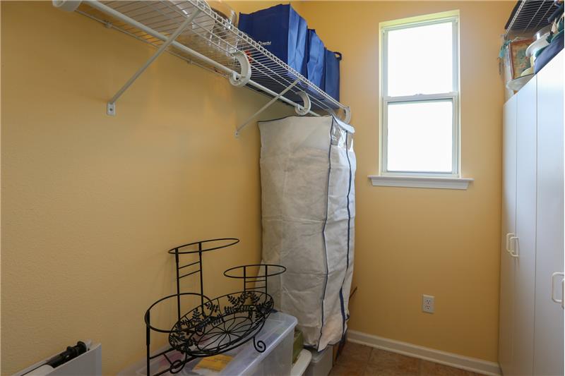 Utility room used for storage