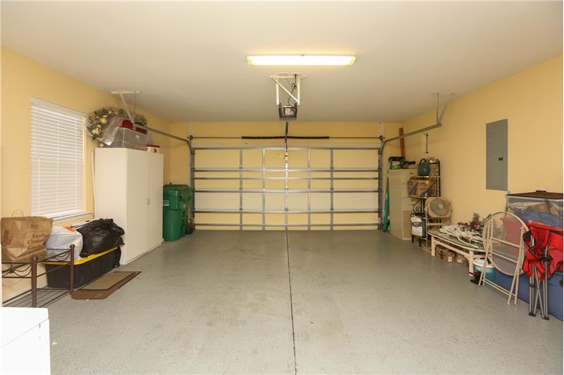 Epoxy painted garage