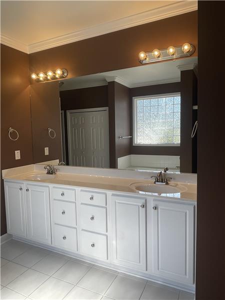 Double Vanity. Primary Bathroom
