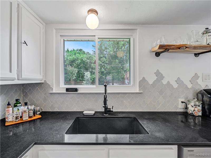 Updated countertops and sink