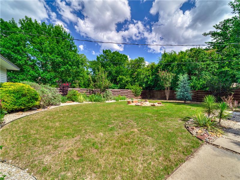 HUGE private backyard