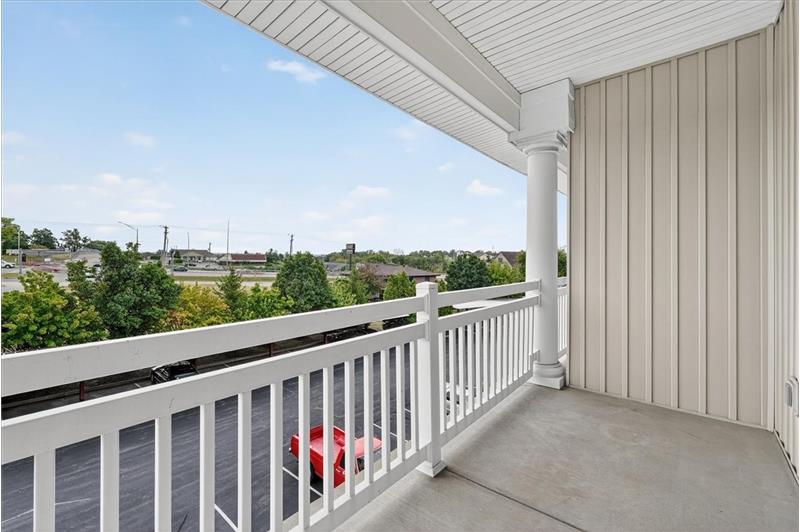 Great views from the balcony