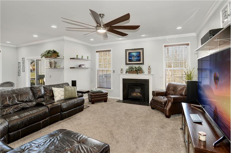 Family Room with Gas Fireplace