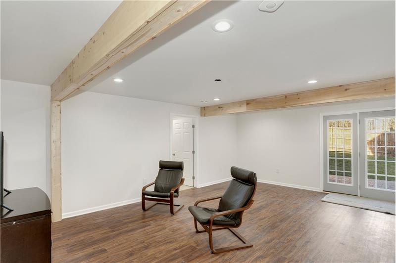 Recreation Area in Walk Out Basement