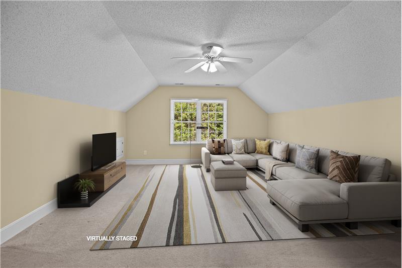 Bonus room is fantastic flex space: use as a 5th bedroom, recreation/media room, exercise or play room.
