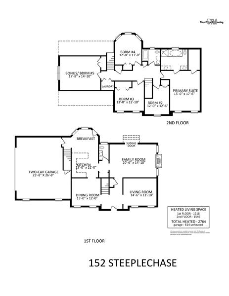 Floor Plan: 152 Steeplechase Circle.