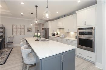 Huge Kitchen Island with Quartz Counters