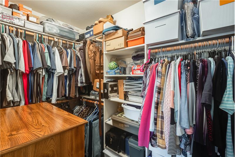 Main bedroom walk in closet
