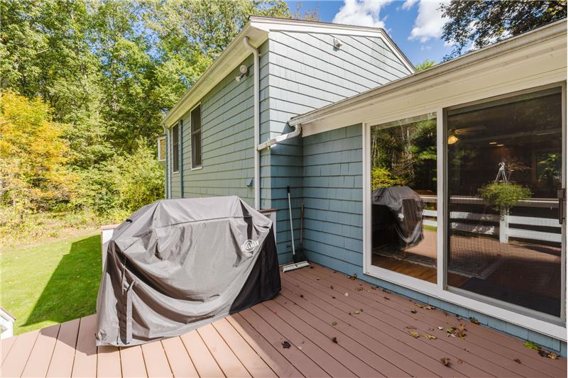 Deck view of 16 Park Lane in Norton MA
