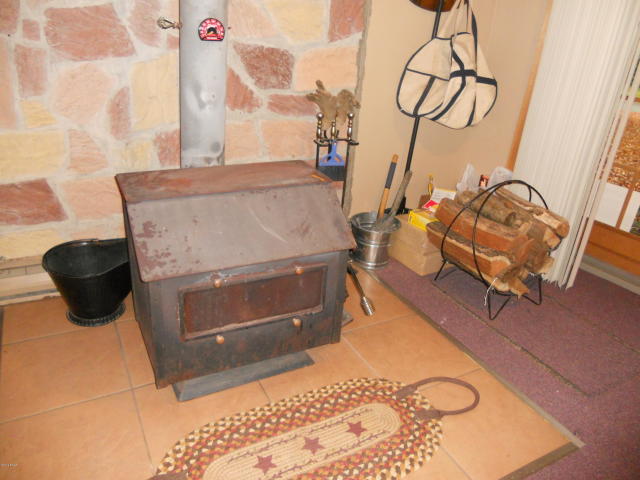 Wood Stove in Family Room