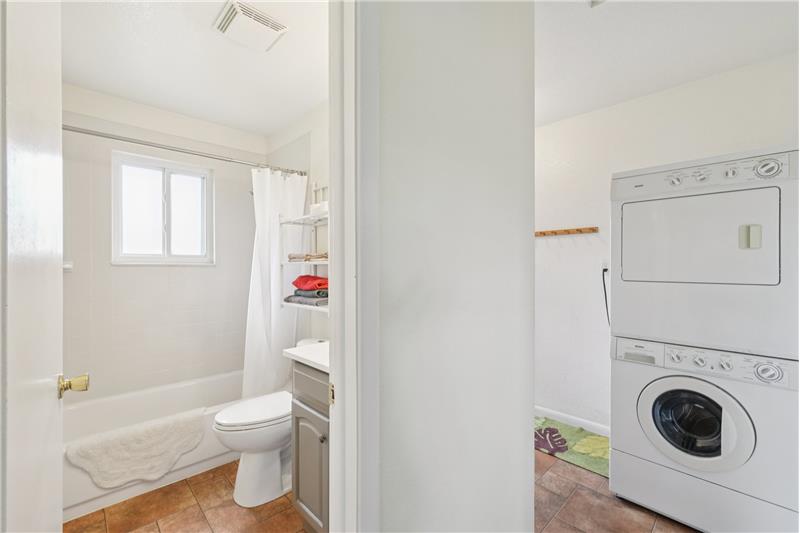 Bathroom and hallway