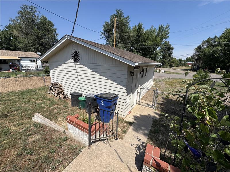 Garage viewed from kitchen door