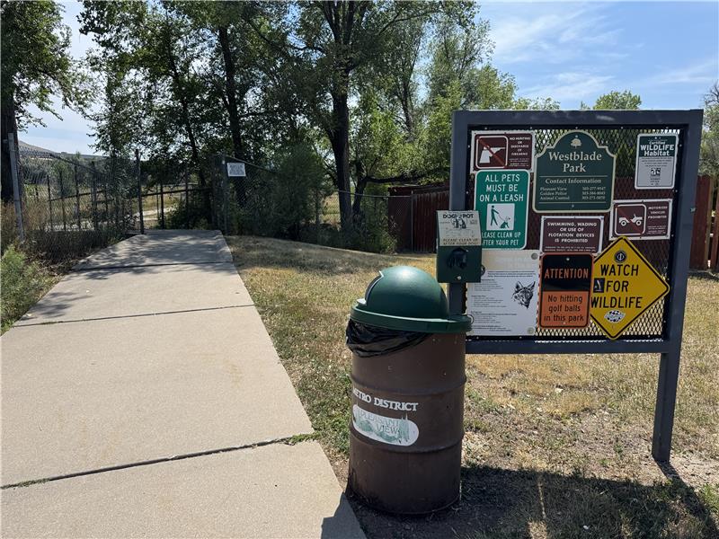 Sign at parking lot down the street