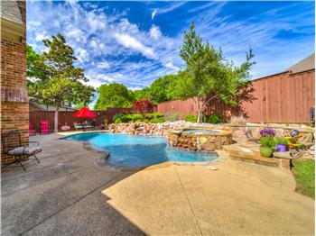 Lots of grassy area for play or pet around both sides of the house