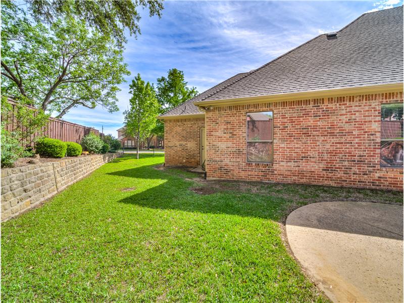 Lots of grassy space