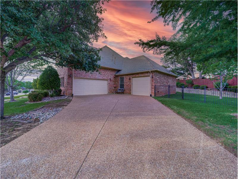 3 car garage with a single garage big enough for a boat