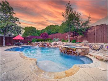 Enjoy your private resort style backyard anytime of the day