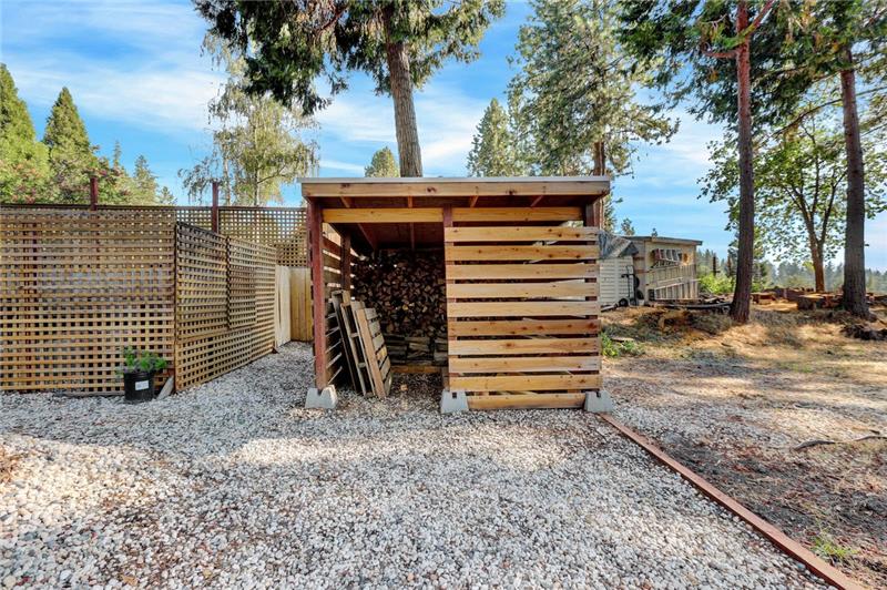 Woodshed and Fenced Garden