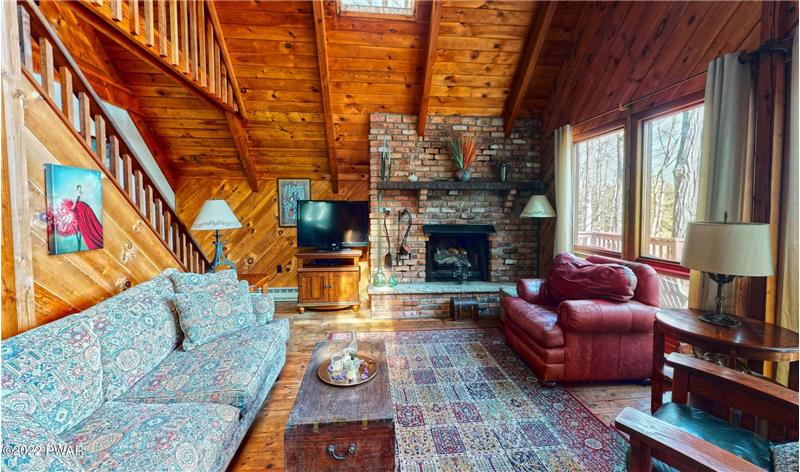 Living Room with Fireplace