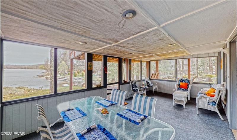 Screened Porch with Lake View