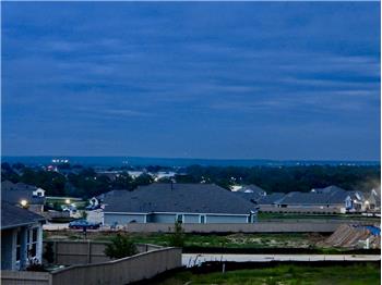 Back porch view of the Bastrop Skyline.