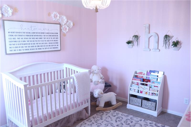 Largest of all secondary bedrooms currently being used as nursery!!