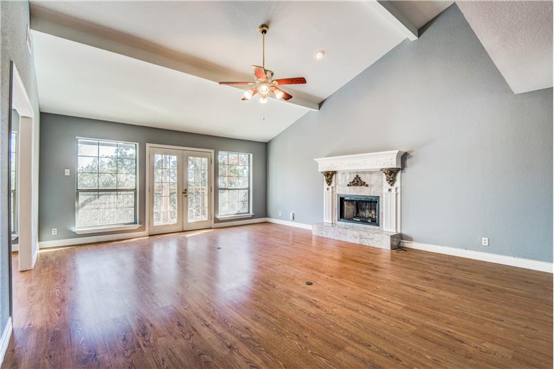 Vaulted Ceiling Living Room