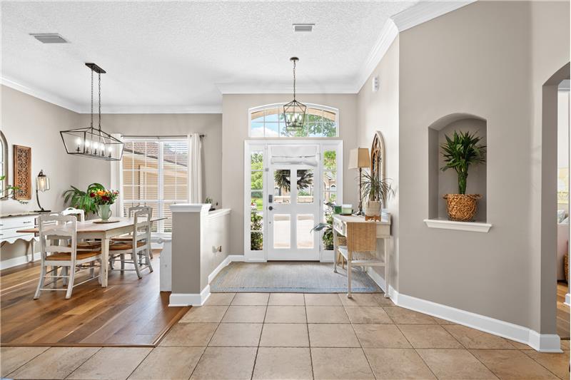 Light and bright with custom niches, engineered wood and tile flooring...Attention to detail everywhere