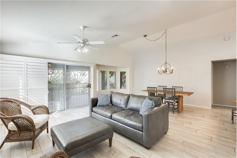 Large slider to back patio