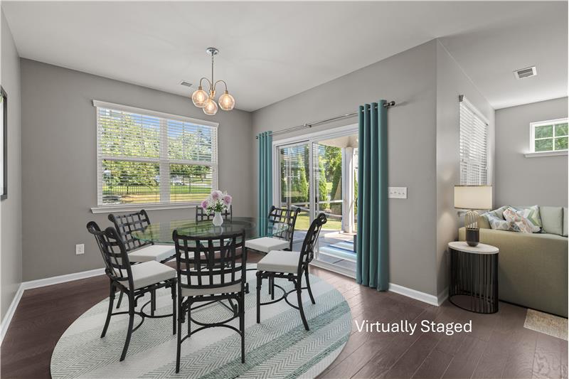 Breakfast area ideal for everyday meals or casual entertaining