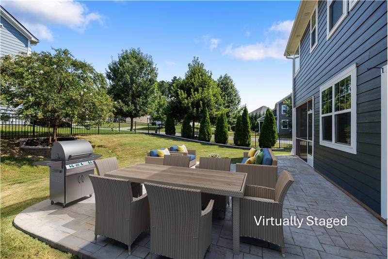 Large patio ideal for al-fresco dining