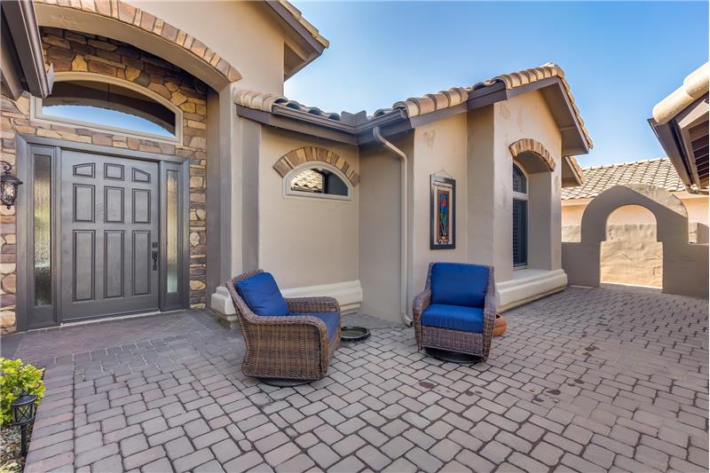 Paver patio and driveway