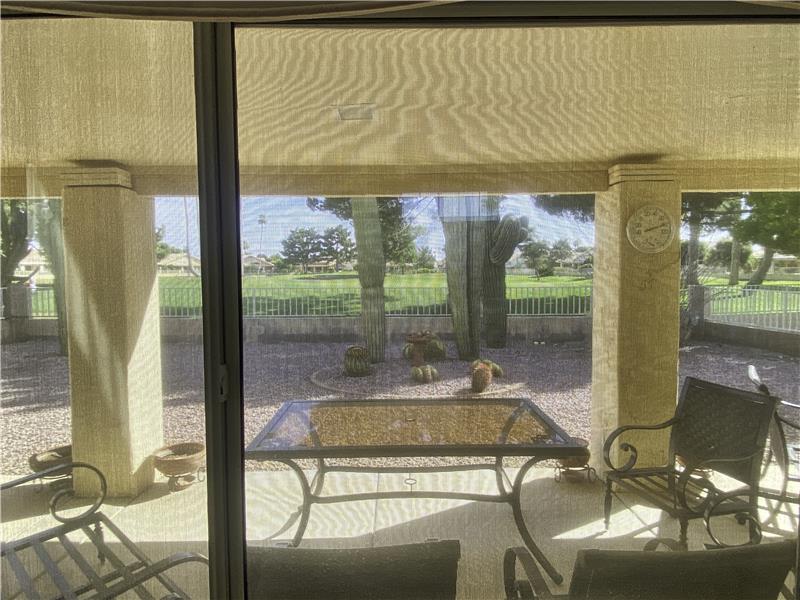 view from living room window