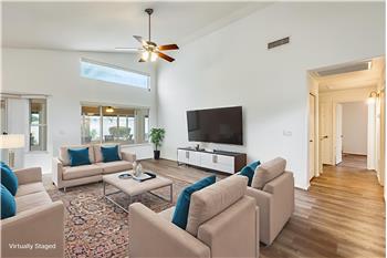 virtually staged living room