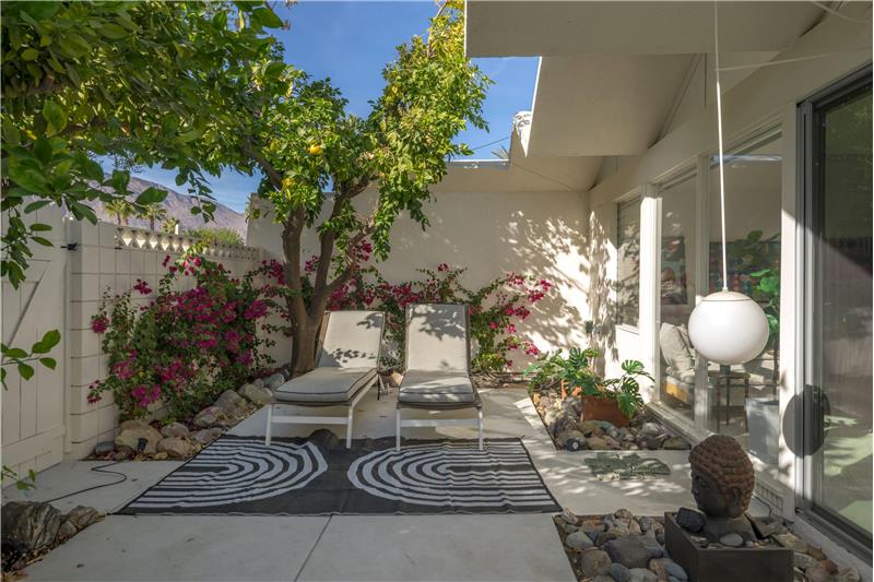 Large Patio Has big Storage Closet