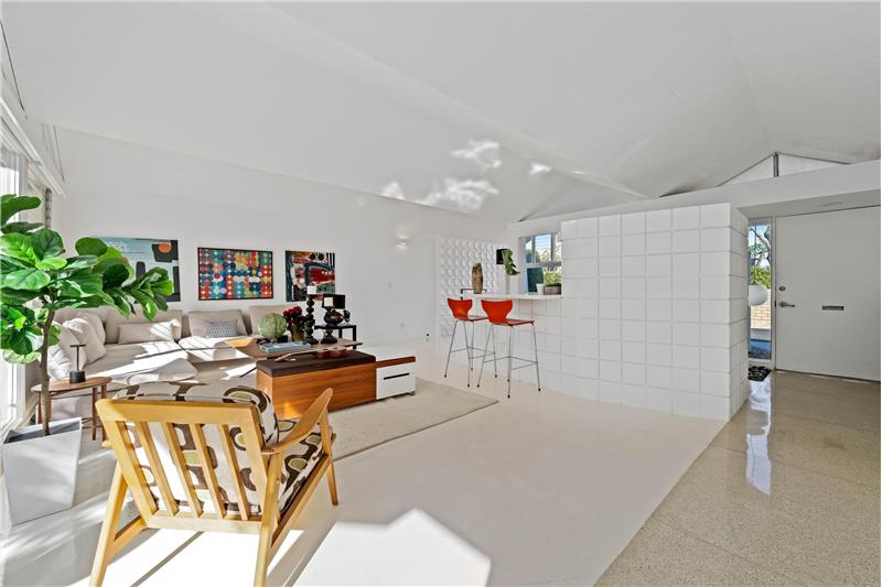 Looking Back toward entry