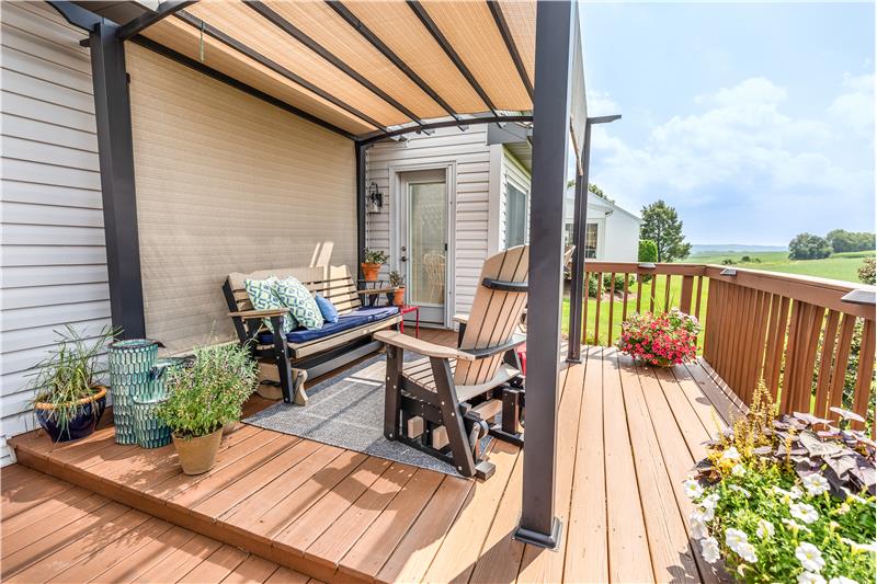 Beautiful deck to enjoy and entertain