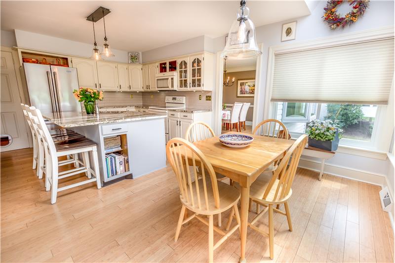 Breakfast nook in kitchen