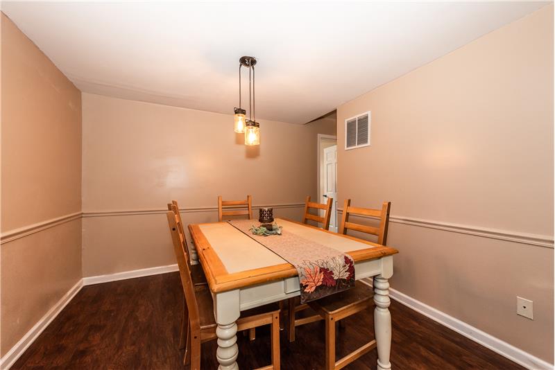 Dining room is ideal for daily dining and both casual and more formal entertaining.