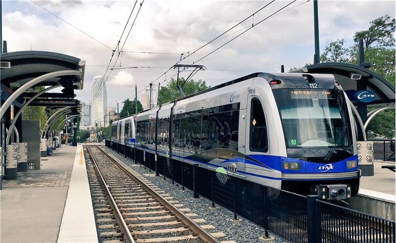 Charlotte's Light Rail's Sharon Road West Station is only 1.8 miles away.