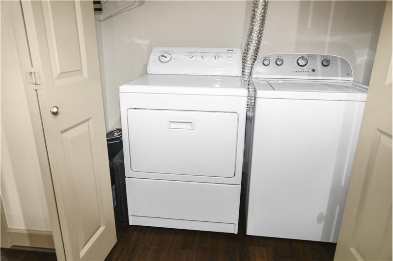 Full Sized Washer and Dryer in the Unit.