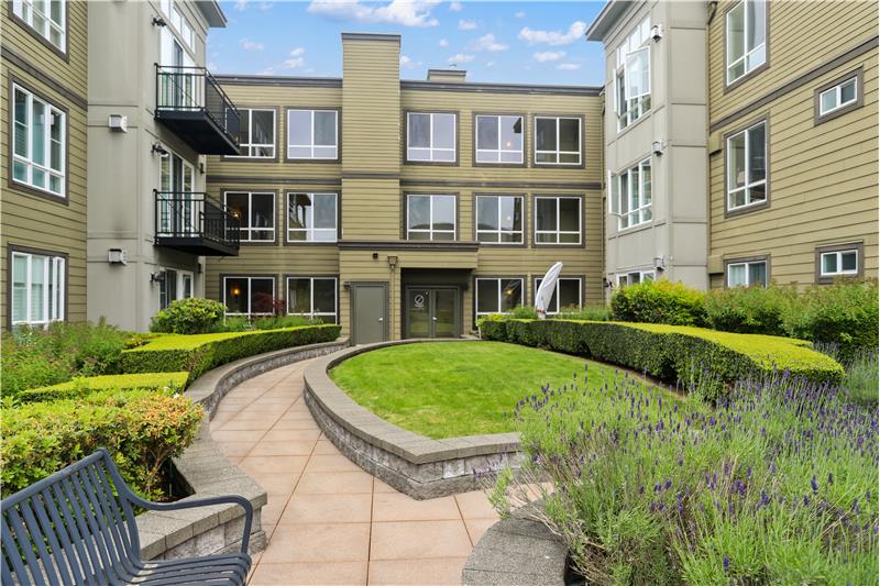 Beautiful Main Level View of the Courtyard.