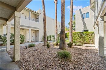 Quiet courtyard entry to unit